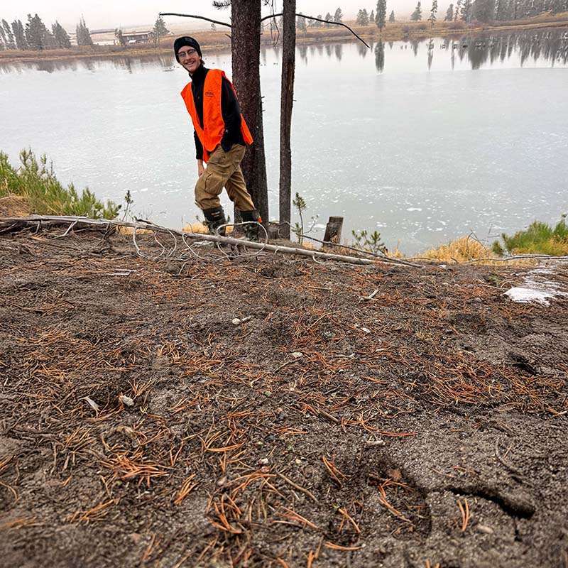 Campaign Coordinator Mike Mease gives the media team a quick camera tutorial